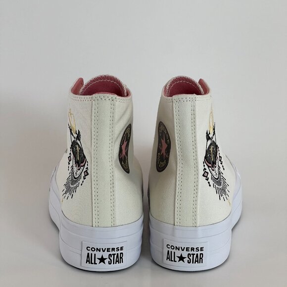 Converse CTAS Hi Lift Alchemy Embroidery Women's Platform Sneakers A08834C NWT - Picture 5 of 6